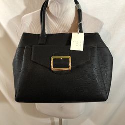 A New Day Black 2 Handle Purse - 11” X 16” X 5”, NWT 