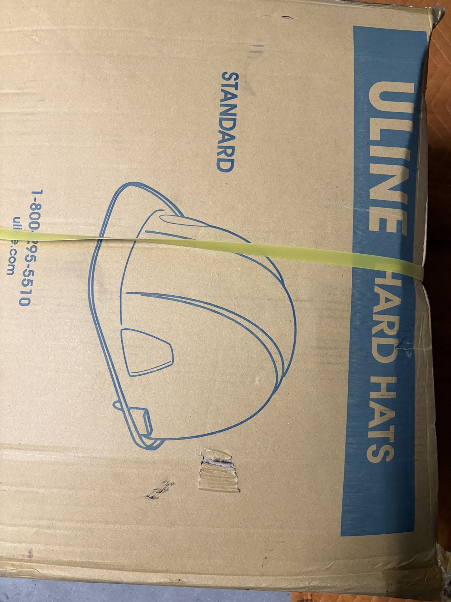 Box Of Orange Hardhat Brand New