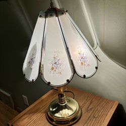 Vintage Blue Flowers Touch Table Lamp