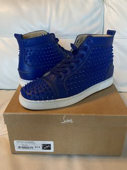 Christian Louboutin Blue Sneakers 100% Authentic Size 43.5/10.5 W/receipt