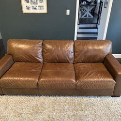 Chestnut Leather ‘Durango’ Couch