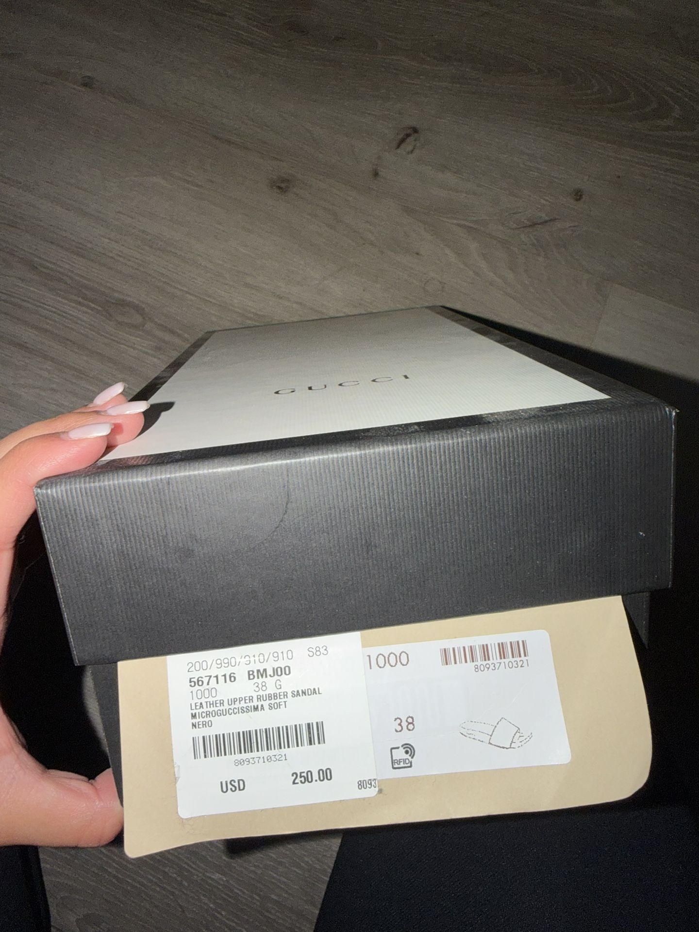 Authentic Gucci Slides women - Micro Guccissima