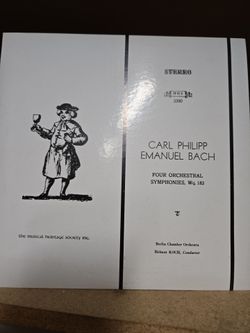 Carl Philipp Emanuel Bach vinyl Record