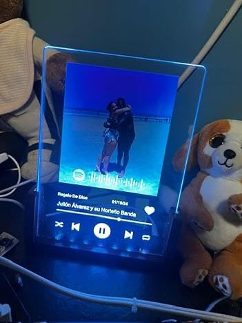 Spotify Decorative Plaque Personalized Gifts,Customized LED Picture Frame for Boyfriend Girlfriend
