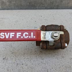New  SVF F.C.I.  1 1/2" "  Ball Valve  N64466 NG /BD 02 A 105 -  Made in Israel