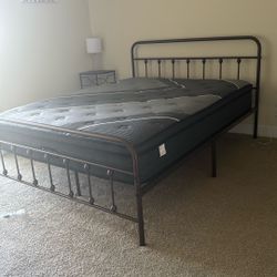 Bed Frame and Mattress - Queen Size 