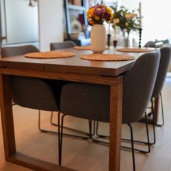 HIGH END WALNUT DESIGNER TABLE