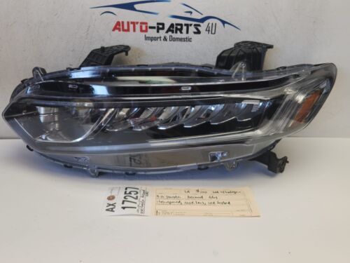2018-2021 HONDA ACCORD 4DRS LEFT DRIVER LED W/ HALOGEN HEADLIGHT OEM AX17257