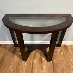 Glass-top Moon Table