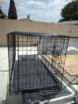 Large Black Wire Dog Crate