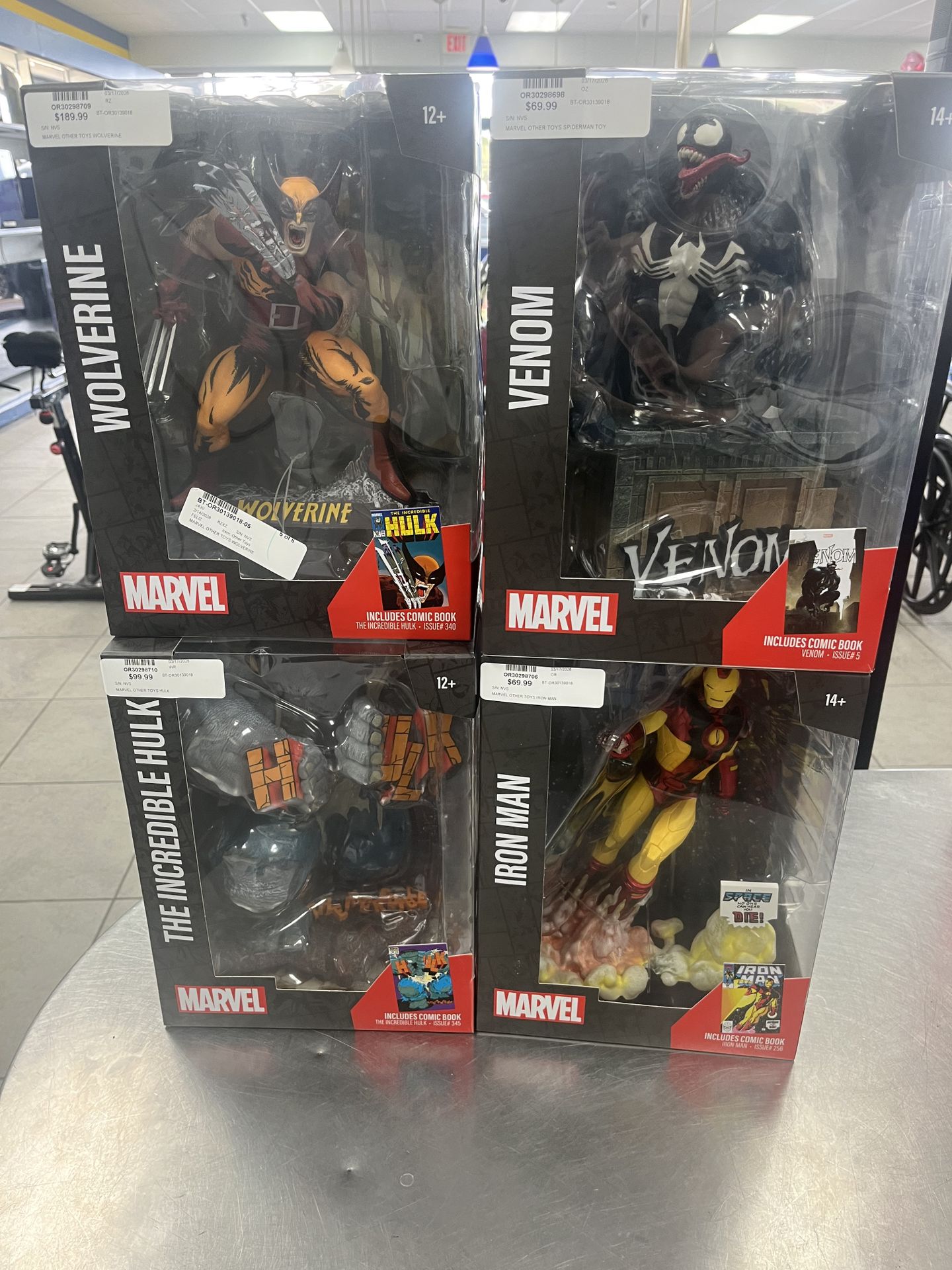 Marvel Super-hero Comic action figures in box