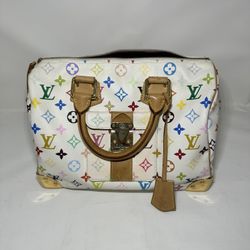 Louis Vuitton Monogram Multicolore Speedy 30 handbag in white