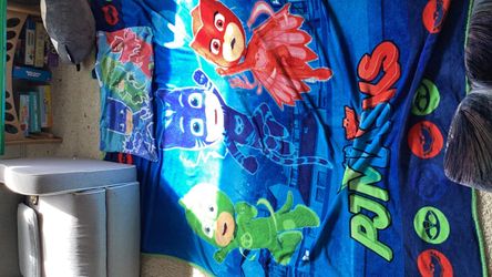 PJ Masks Kids Throw Blanket & Pillocase