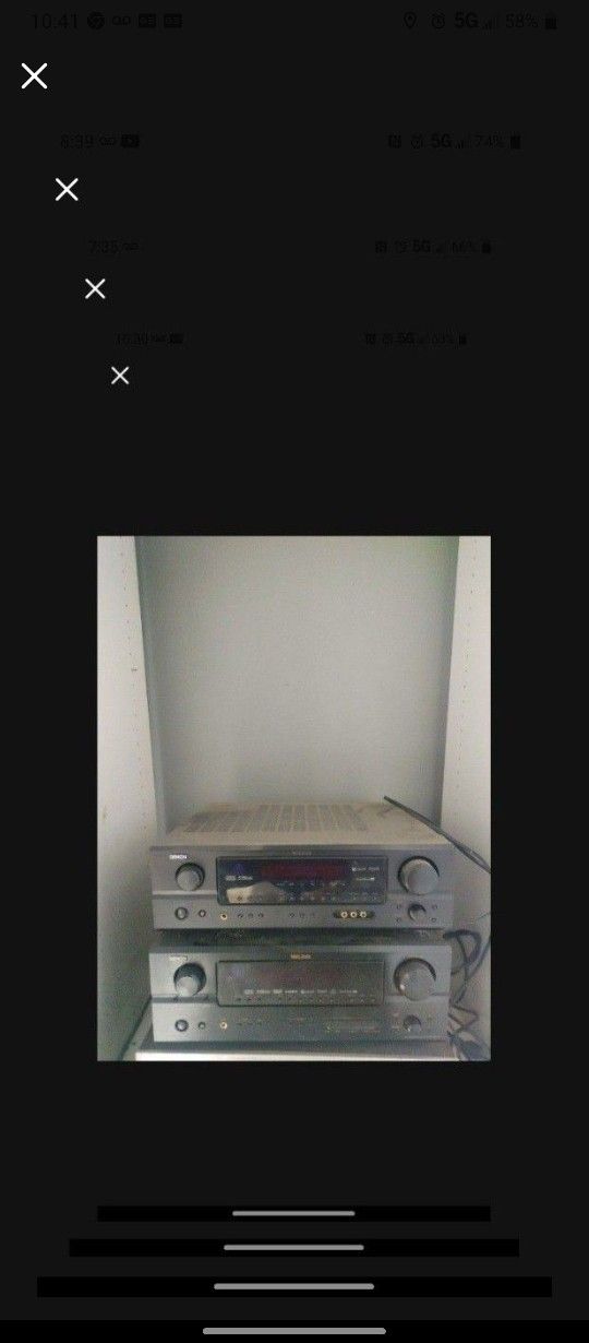 2 Denon Receivers