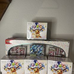 Pokemon Prismatic Evolutions ETB + 151 Blooming Waters Sealed Lot