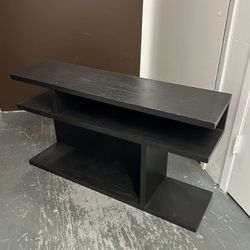 Ikea Black Sofa Table/Storage Shelves 