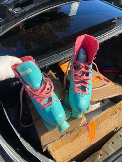 Impala Roller Skates Teal and Pink