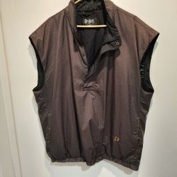FootJoy Sleeveless 1/2 Zip Pullover Golf Vest Jacket 2XL Houndstooth