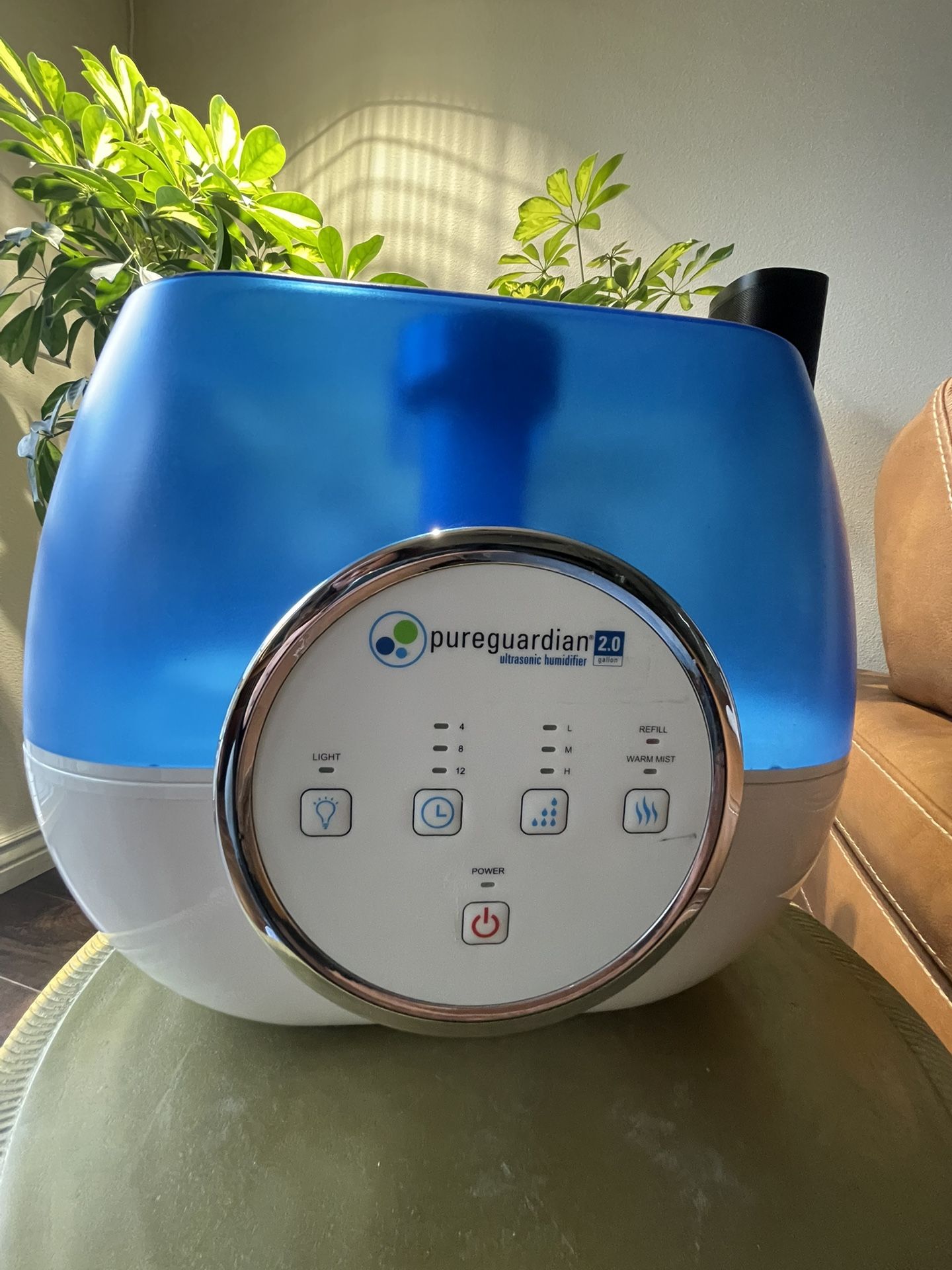 Guardian Technologies 2 Gallons Dual Mist Ultrasonic Tabletop Humidifier for 600 Cubic Feet