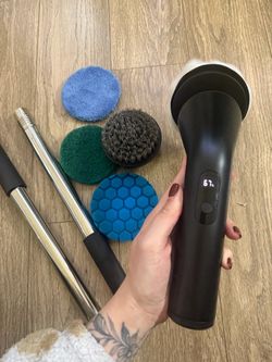 Cordless Electric Spin Scrubber with Attachments
