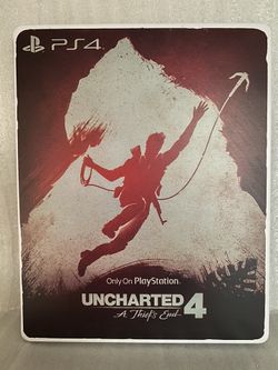 Uncharted 4 Steelbook Case PS4 (NO GAME DISC) "CUSTOM"