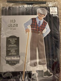 Halloween Costume Child Old Geezer Grampa
