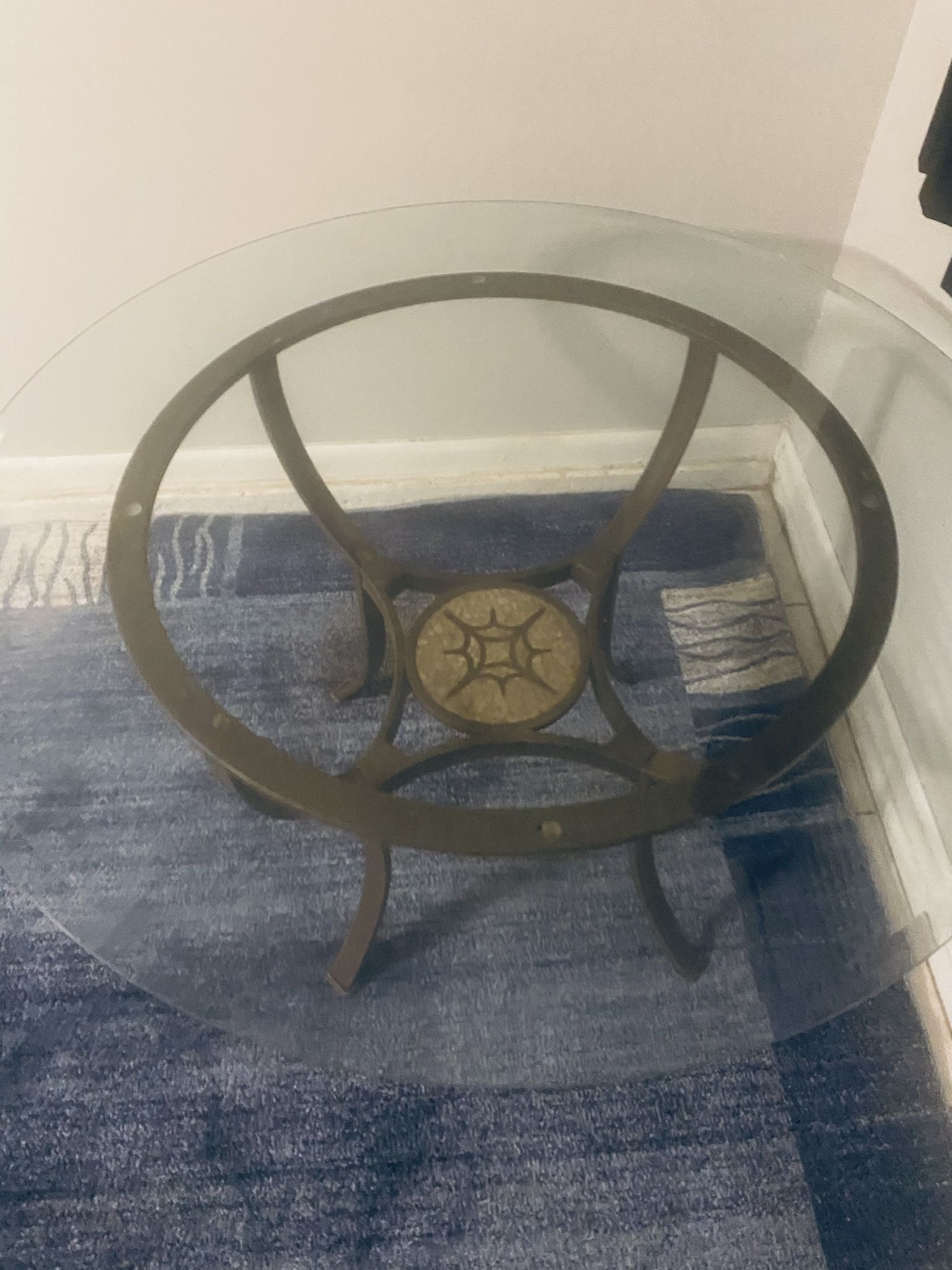 45” Glass Top Table