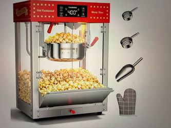 Brand new 10oz commercial popcorn machine with digital temp