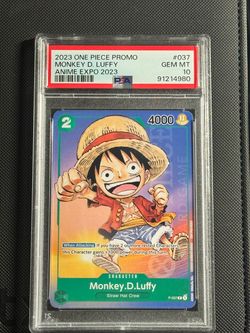 PSA 10 Monkey D. Luffy One Piece Promo Card #037