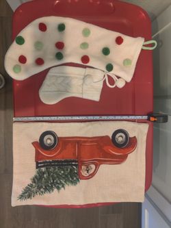 Christmas Stockings and Pillowcase Xmas X-mas