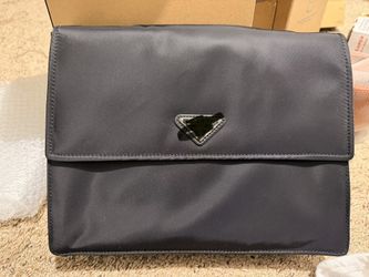 Black P Laptop Bag With Strap