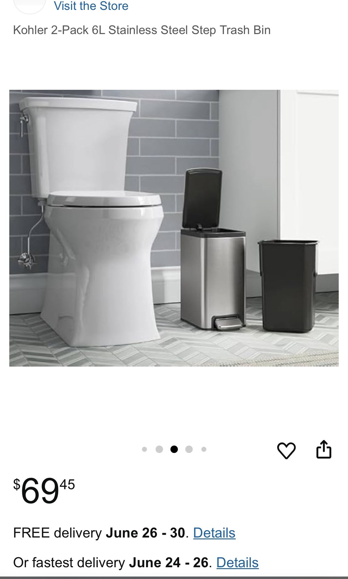 Kohler Trash Can 6L