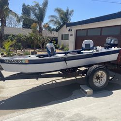 Aluminum Jon Boat With Motor And Trailer