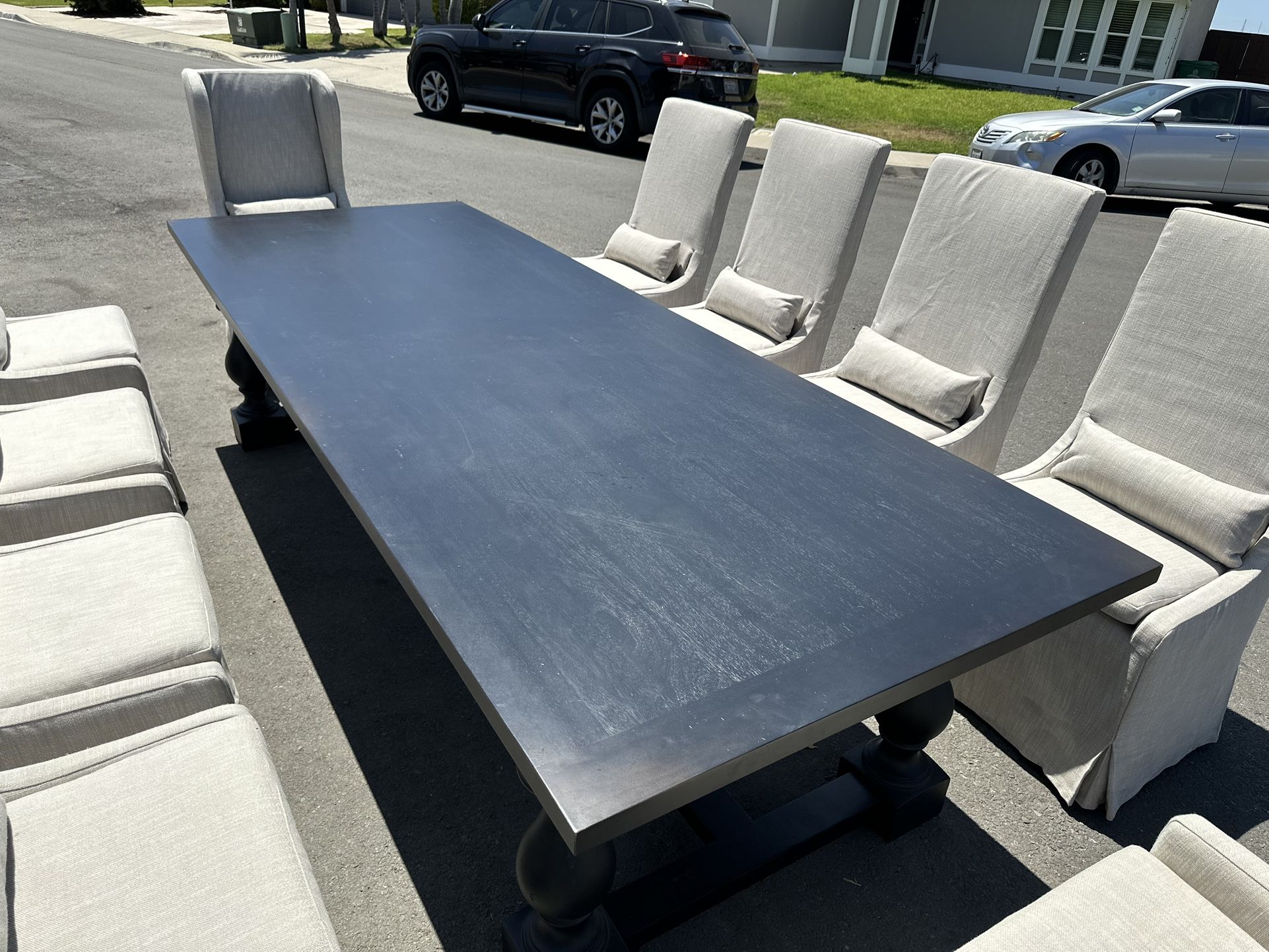 Restoration Hardware Large Solid Wood Dining Table
