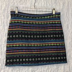 Double Zero: Short Zippered Skirt, Size: Medium 