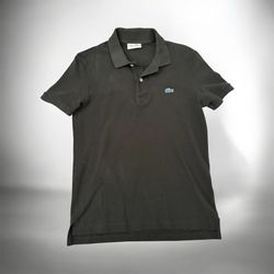 Lacoste x JCrew Mens Black Size 4 Small Polo