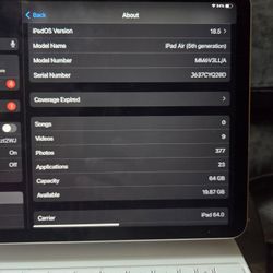 Apple Ipad Air 5th Gen 