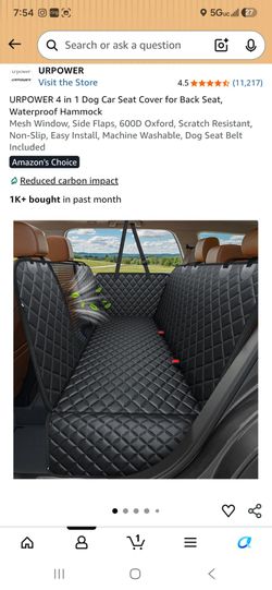 URPOWER 4-in-1 Dog Truck Seat Cover Hammock
