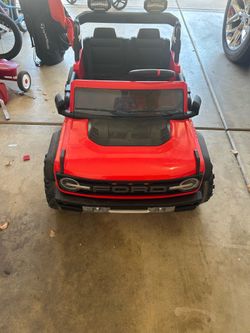 Red Ford Bronco Toddler Car