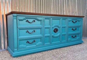 Refinished, Thomasville, Xl Solid Wood Dresser, Tv Stand Sideboard