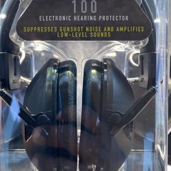 Peltor 100 Electronic Hearing Protection Smart Suppression Gun Shot Sound 