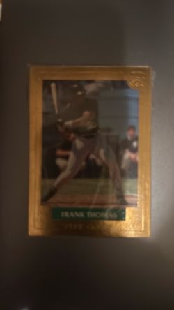 Frank Thomas Gold Border Baseball Card