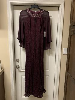 Formal Burgundy Gown (New With Tags), Size 12