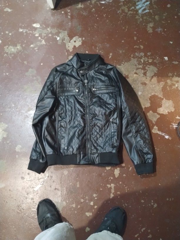 Brand New Leather G-Net Jacket Mens L