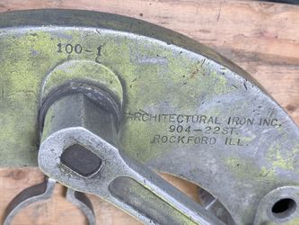 Architectural Iron Inc. Cast Iron Pipe Bender
