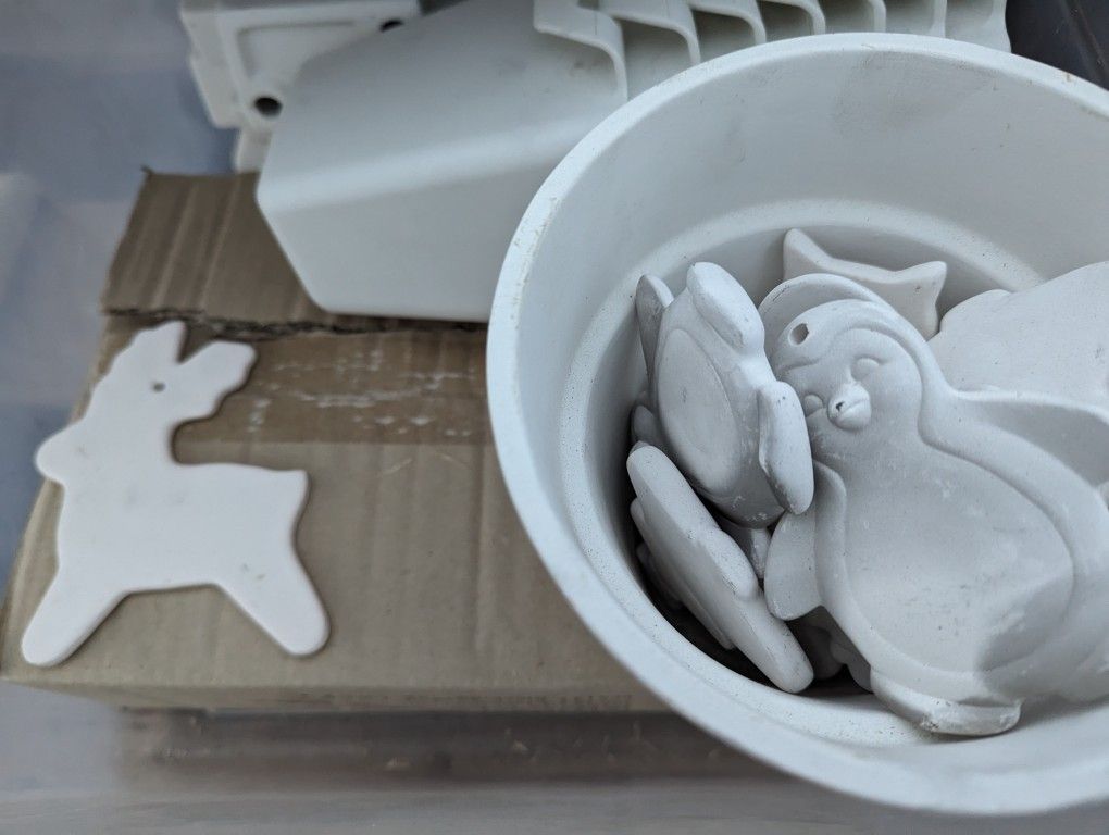 Ready to paint or glaze ornaments