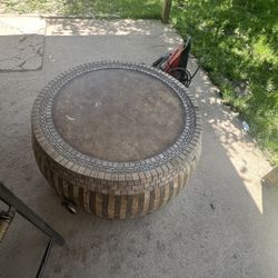 Wheel Barrel Table