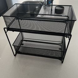 BLACK 2 TIER ORGANIZER