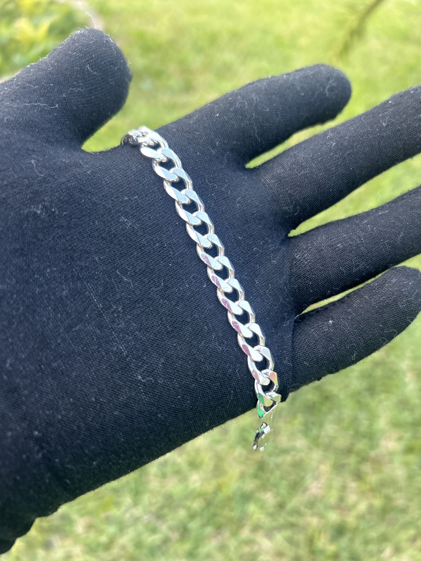 Men’s Silver Curb Link Bracelet 8 Inch 21 Grams 8 MM - Make An Offer