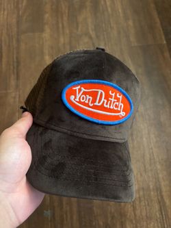 Von Dutch Brown Suede Trucker Hat